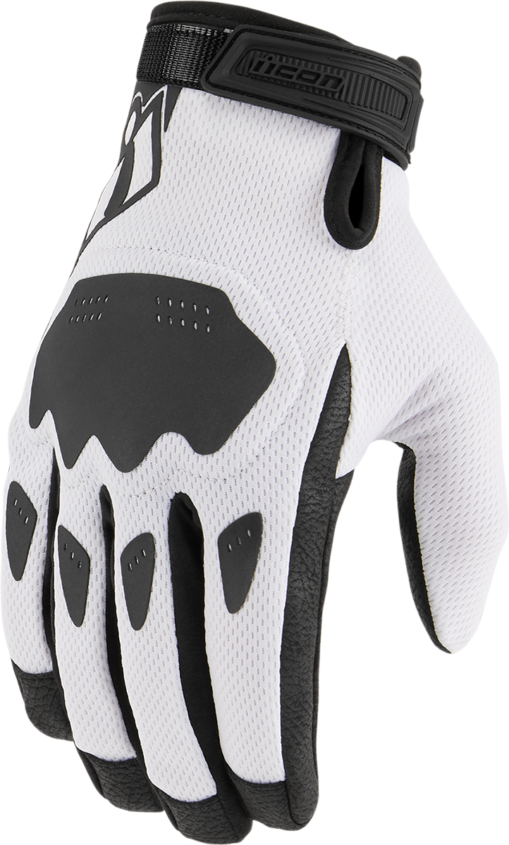 ICON Hooligan™ CE Gloves - White - 3XL 3301-4395