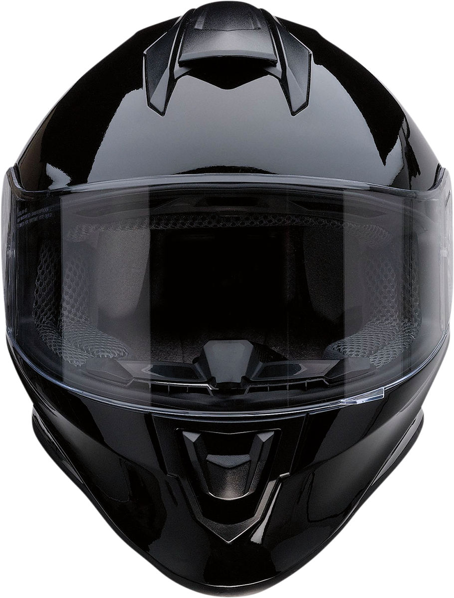 Z1R Youth Warrant Motorcycle Helmet - Gloss Black - Medium 0102-0243