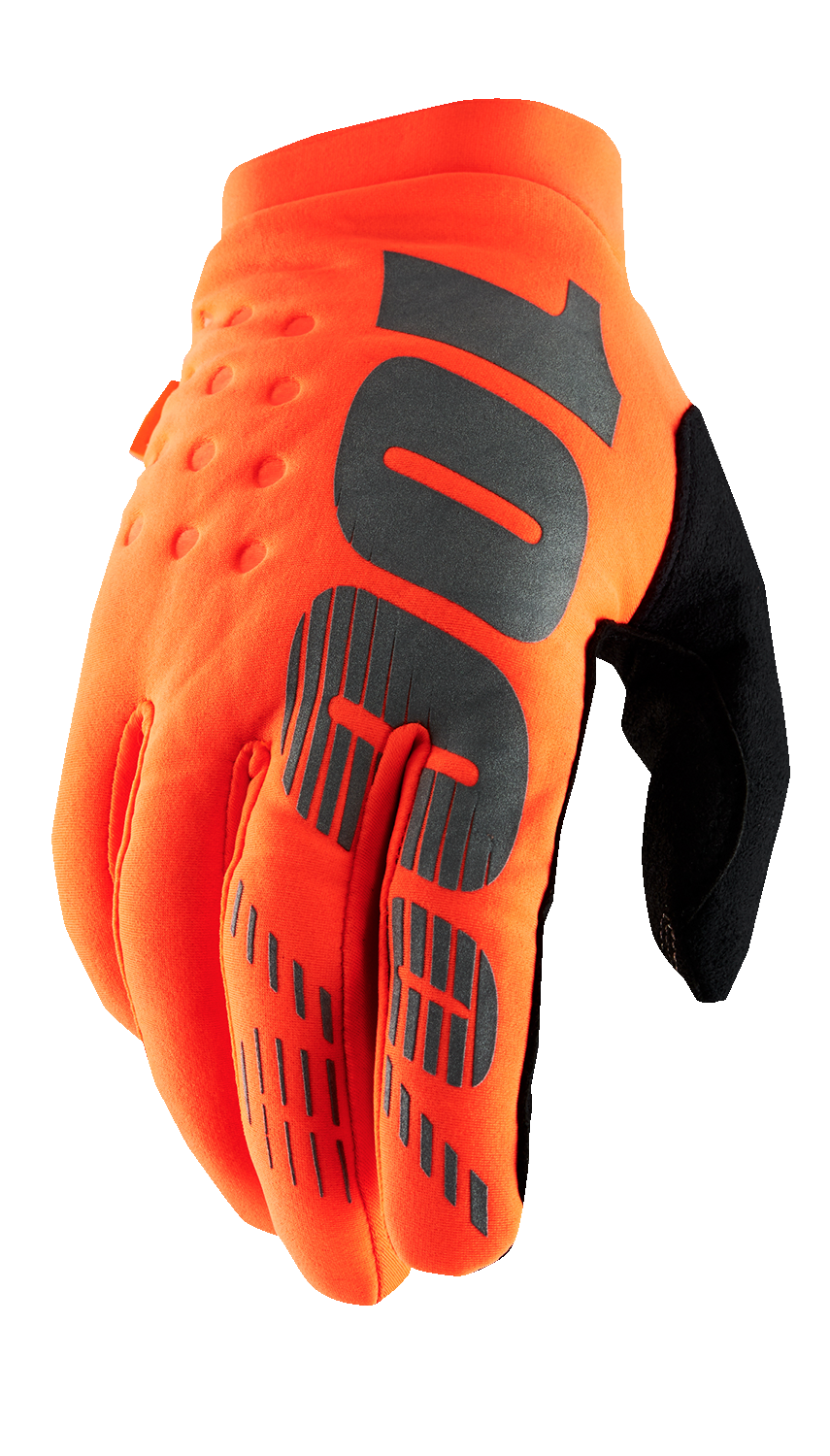 100% Brisker Gloves - Fluo Orange/Black - 2XL 10003-00014