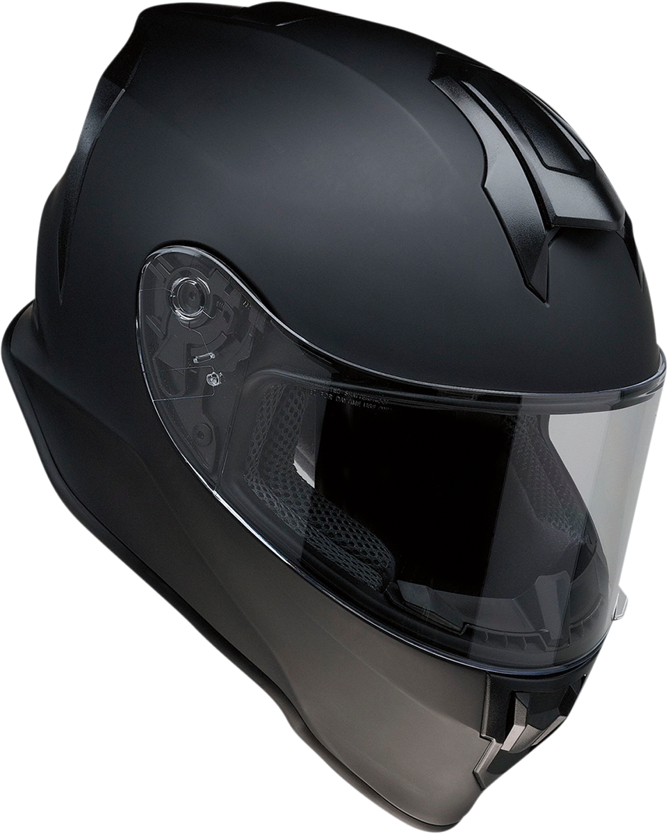 Z1R Youth Warrant Motorcycle Helmet - Flat Black - Medium 0102-0240