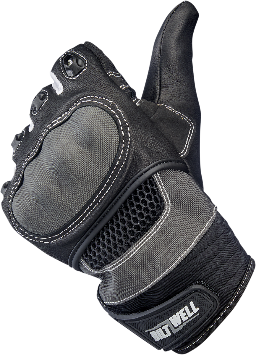 BILTWELL Bridgeport Gloves - Gray - Large 1509-1101-304