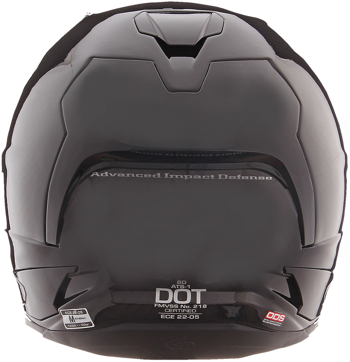 6D ATS-1R Motorcycle Helmet - Gloss Black - Small 30-0905