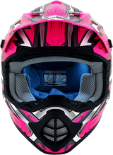 AFX Fx-17 Motorcycle Helmet - Butterfly - Matte Hot Pink - Small 0110-7107