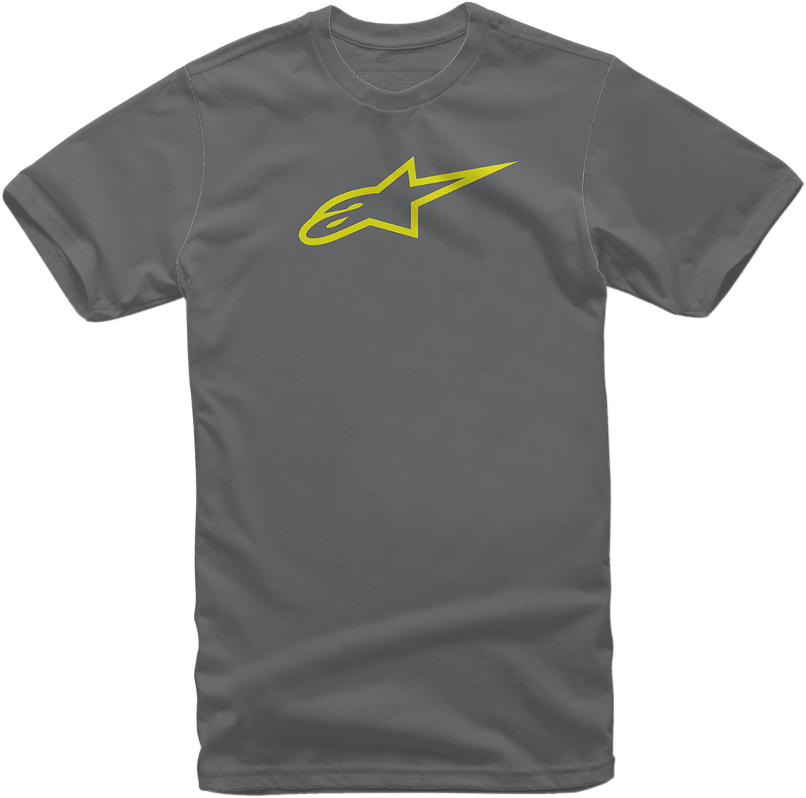 ALPINESTARS Ageless T-Shirt - Charcoal/Hi-Vis Yellow - Large 1032720301855L