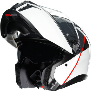 AGV Tourmodular Motorcycle Helmet - Balance - White/Gray/Red - Large 211251F2OY00214