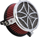 COBRA Air Filter - Cross - Chrome 606-0102-02-SB