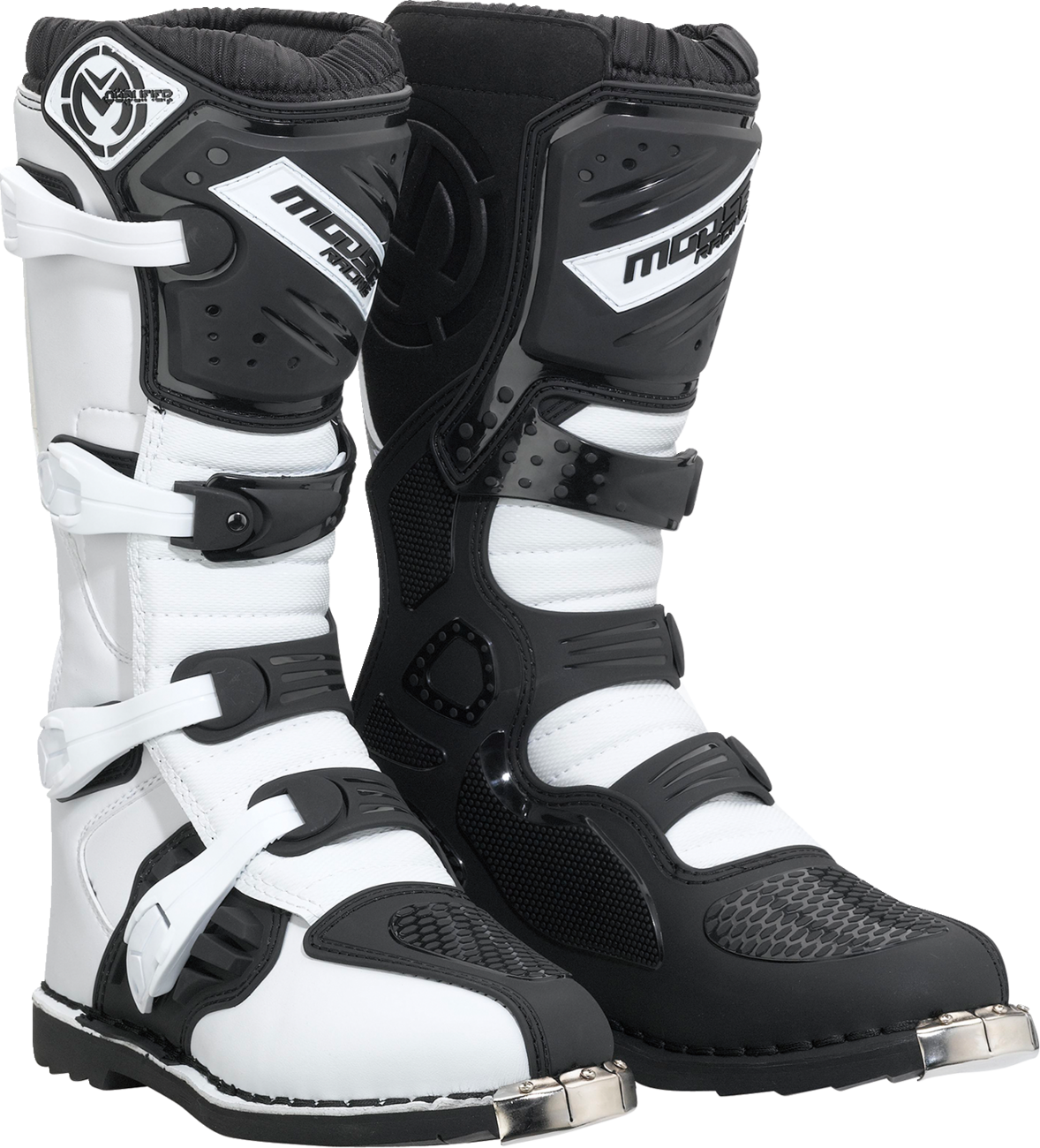 MOOSE RACING Qualifier Boots - Black/White - Size 15 3410-2607