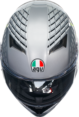 AGV K3 Motorcycle Helmet - Fortify - Gray/Black/Yellow Fluo - 2XL 21183810040112X