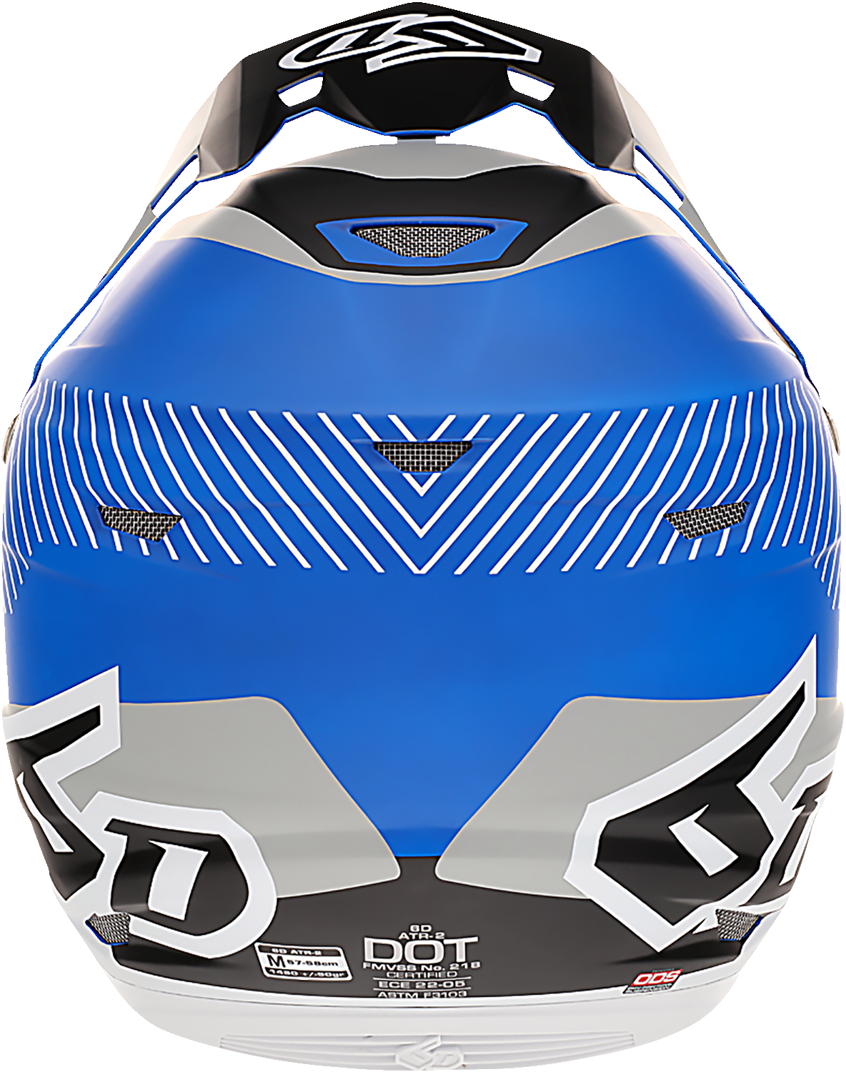 6D ATR-2 Motorcycle Helmet - Fusion - Blue - Small 12-2925