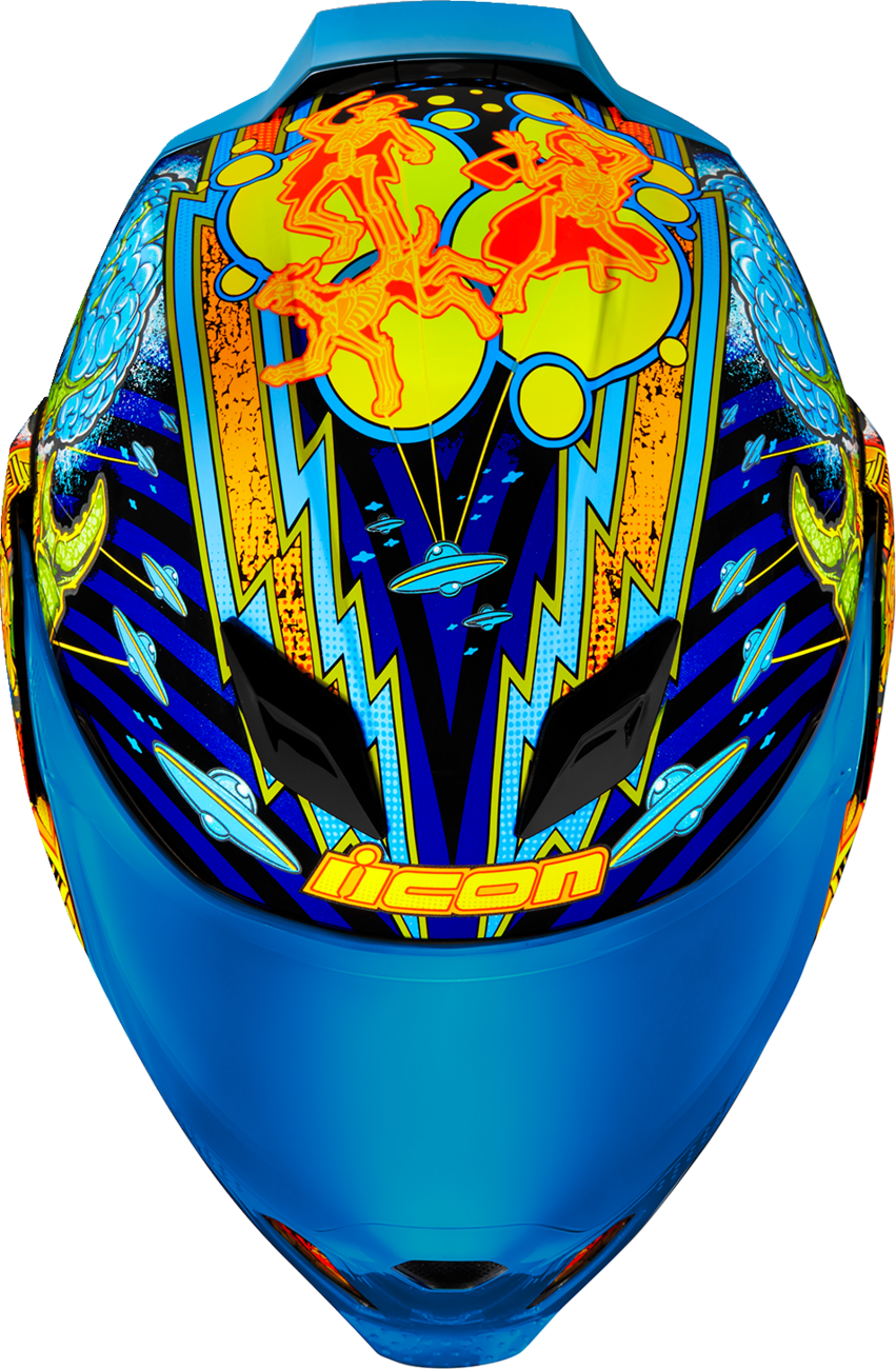 ICON Airflite™ Motorcycle Helmet - Bugoid Blitz - Blue - XS 0101-15546