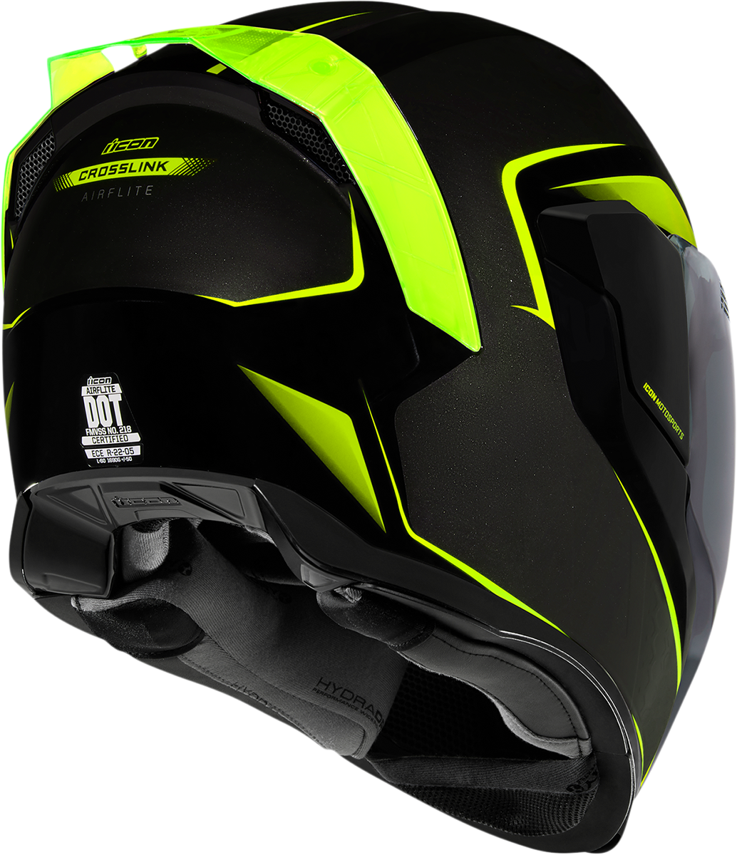 ICON Airflite™ Motorcycle Helmet - Crosslink - Hi-Viz - XL 0101-14075