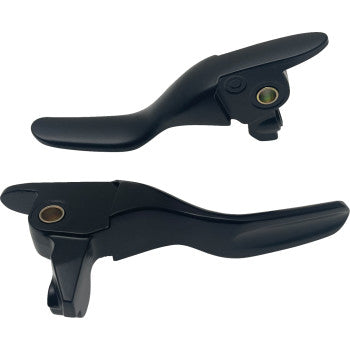 DRAG SPECIALTIES Lever Set - Short - Black 0610-2320