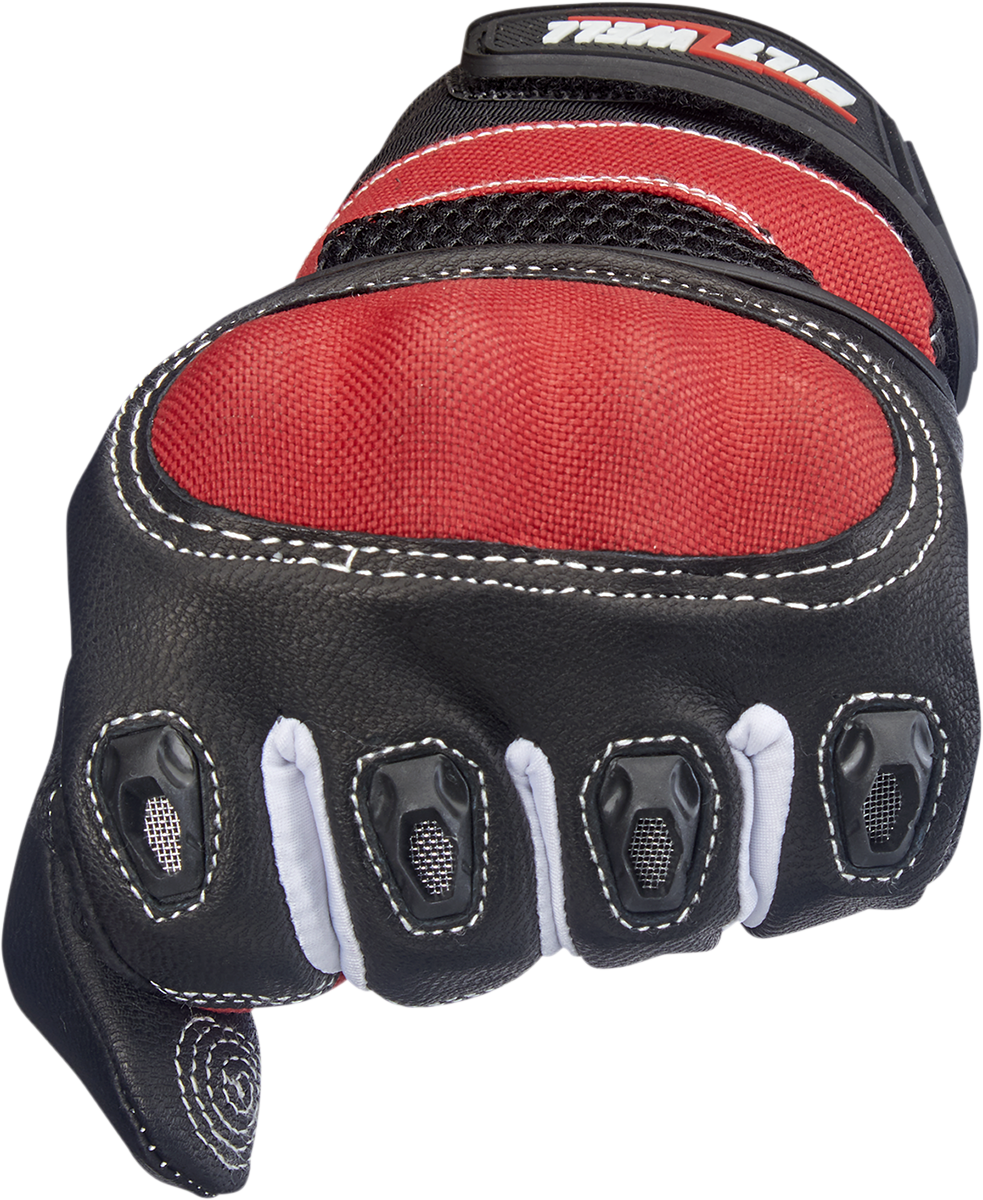 BILTWELL Bridgeport Gloves - Red - Large 1509-0801-304