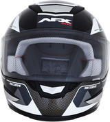 AFX FX-99 Motorcycle Helmet - Recurve - Black/White - Large 0101-11118