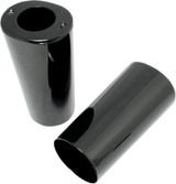 DRAG SPECIALTIES Fork Slider Covers - Gloss Black - Smooth - Stock Length - Replacement OEM Number 45964-86 74537B