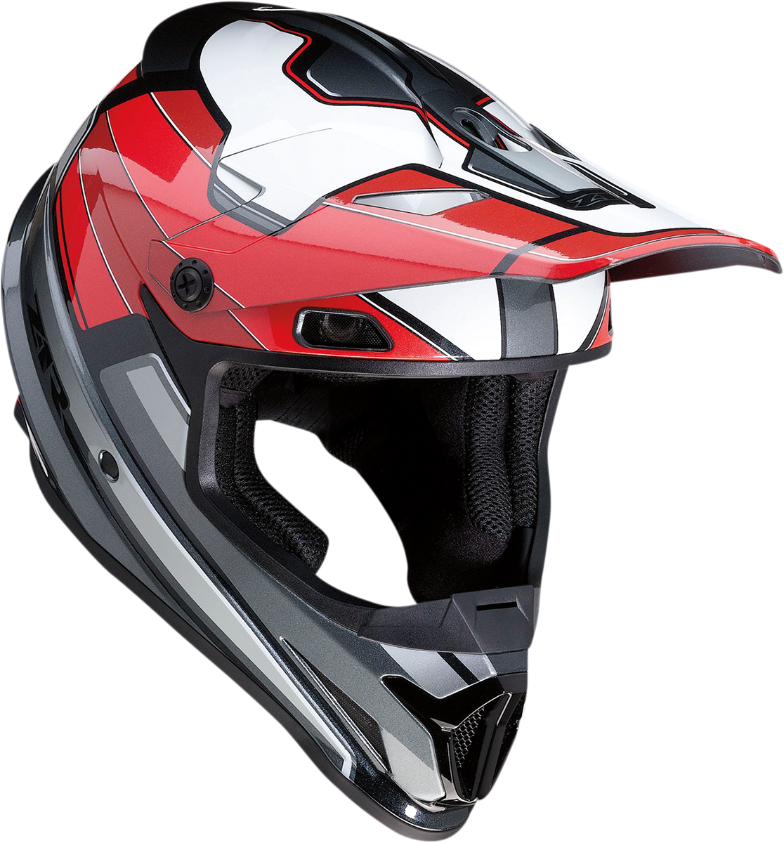 Z1R Rise Motorcycle Helmet - MC - Red/Gray - Large 0110-7211