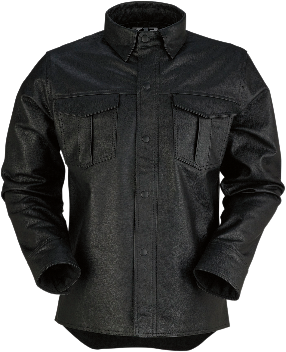 Z1R Motz Leather Shirt - Black - 2XL 2810-3397