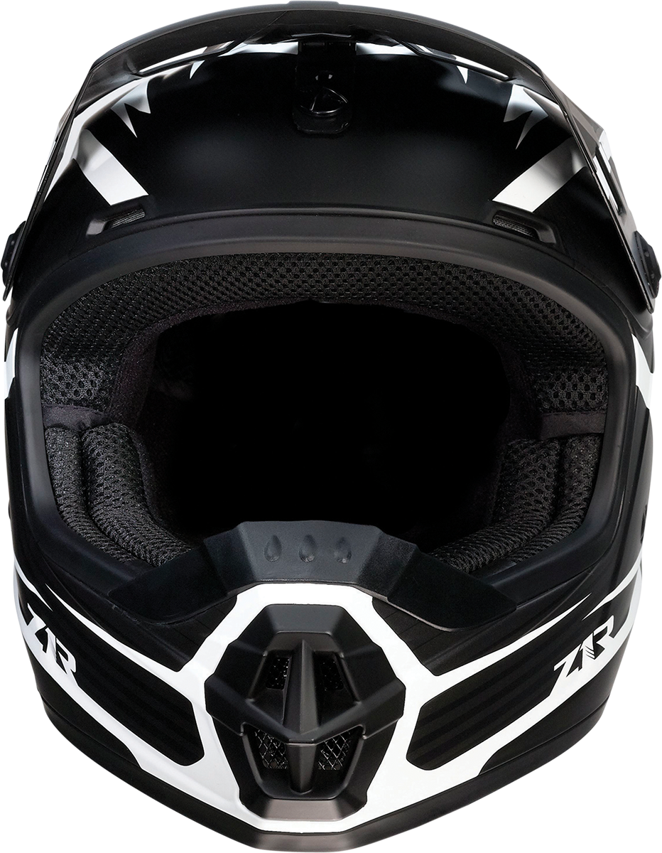 Z1R Youth Rise Motorcycle Helmet - Flame - Black - Medium 0111-1440