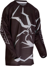 MOOSE RACING Youth Agroid Mesh Jersey - Black/Gray - XL 2912-1996