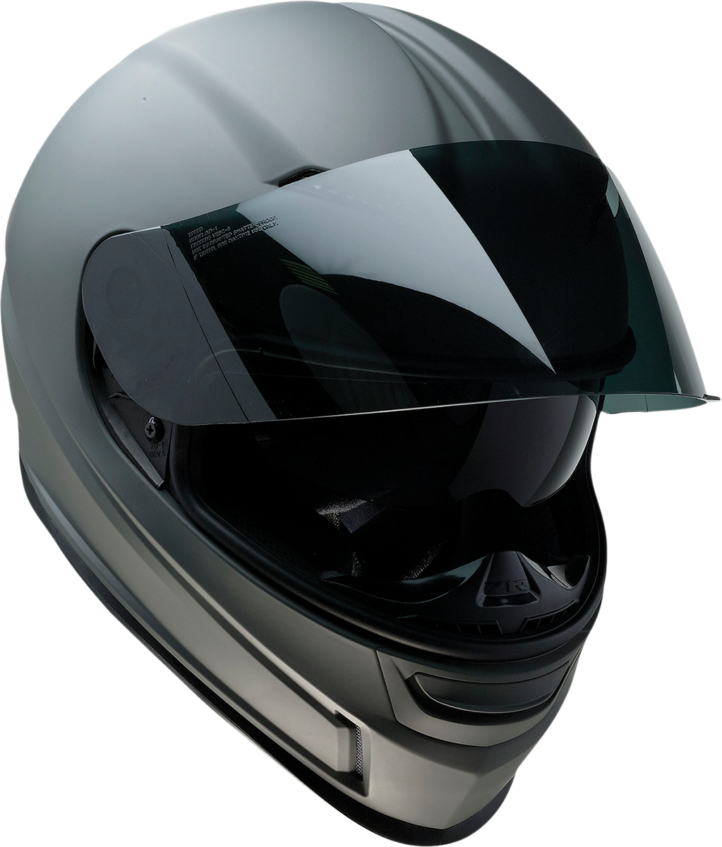 Z1R Jackal Motorcycle Helmet - Primer Gray - Smoke - Medium 0101-14001