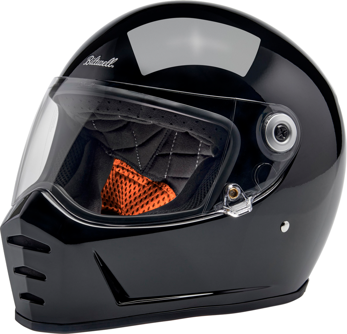 BILTWELL Lane Splitter Helmet - Gloss Black - Large 1004-101-504