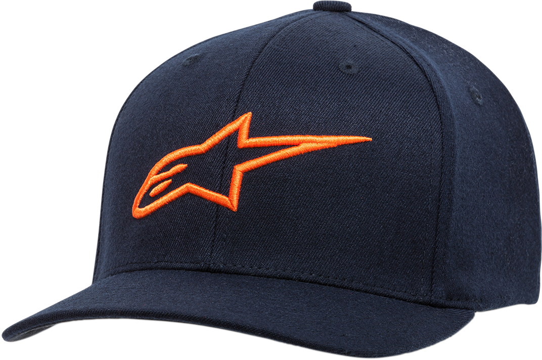 ALPINESTARS Ageless Curve Hat - Navy/Orange - Small/Medium 1017810107032SM