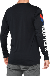 100% Aster Tech T-Shirt - Long-Sleeve - Black - Medium 35029-001-11