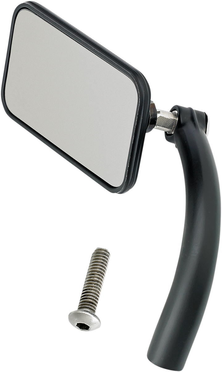 BILTWELL Rectangular Mirror - Black 6502-100-101