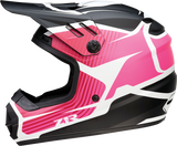 Z1R Youth Rise Motorcycle Helmet - Flame - Pink - Small 0111-1451