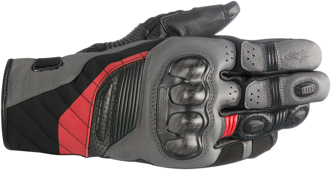 ALPINESTARS Belize Drystar® Gloves - Black/Anthracite/Red - Medium 3526718-1036-M