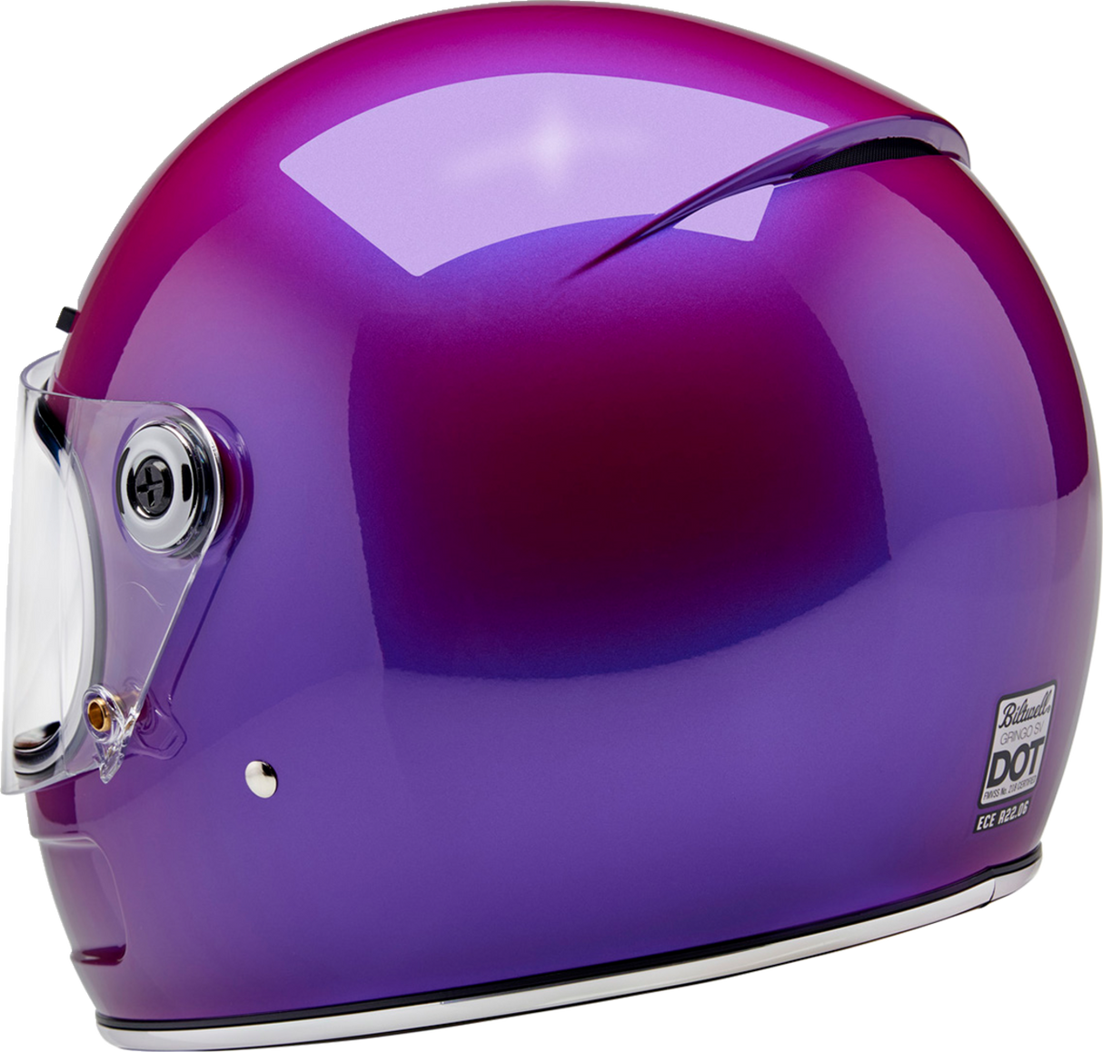 BILTWELL Gringo SV Motorcycle Helmet - Metallic Grape - XS 1006-339-501