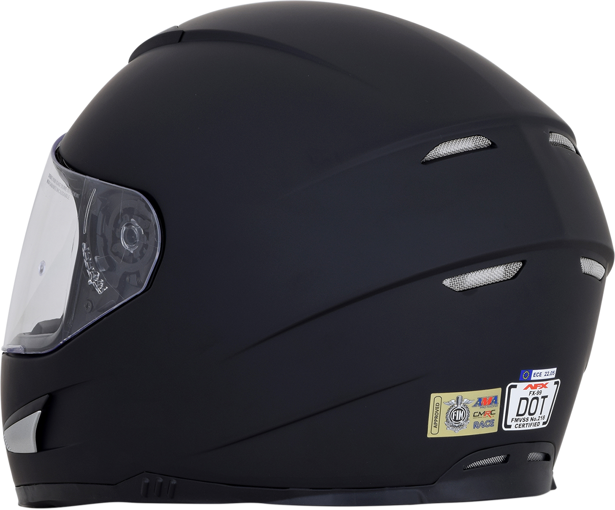 AFX FX-99 Motorcycle Helmet - Matte Black - Small 0101-11043