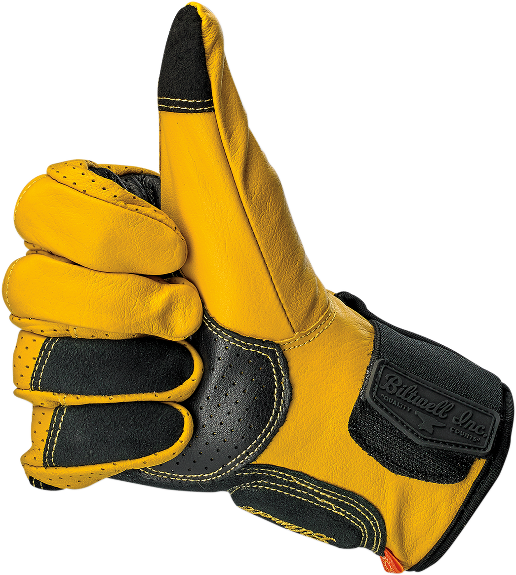 BILTWELL Borrego Gloves - Gold/Black - 2XL 1506-0701-306