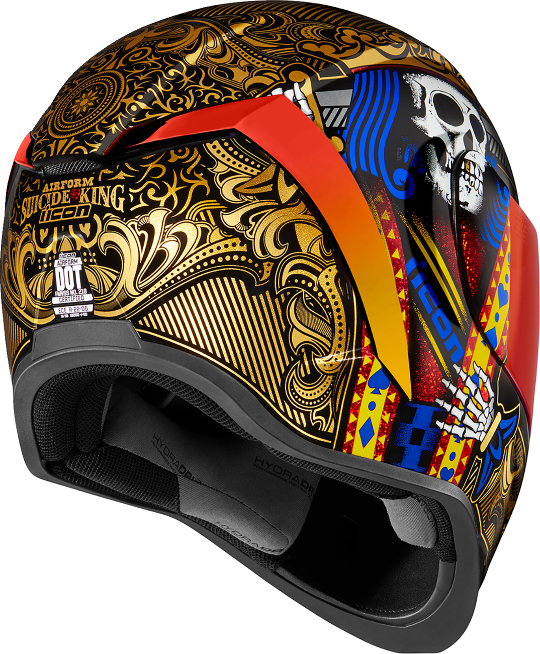 ICON Airform™ Motorcycle Helmet - Suicide King - Gold - XS 0101-14727