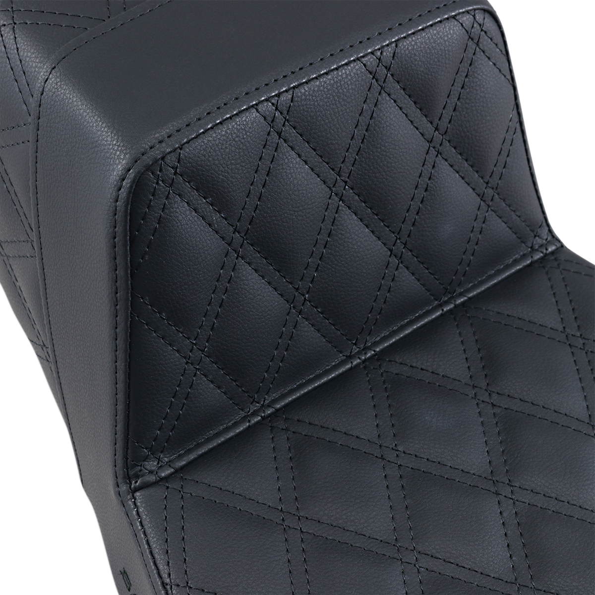 SADDLEMEN Step-Up Seat - Full Lattice Stitch - Black - FLHR/FLHX 897-06-175