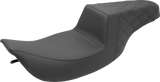 SADDLEMEN Step-Up Seat - Rear Lattice Stitch - Black 897-06-173