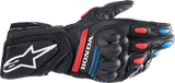 ALPINESTARS Honda SP-8 V3 Gloves - Black/Bright Red/Blue - Small 3558423-1317-S