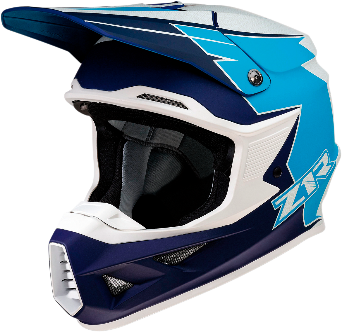 Z1R F.I. Motorcycle Helmet - MIPS - Hysteria - Blue/White - Small 0110-6433