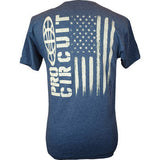 PRO CIRCUIT Logo Flag T-Shirt - Heather Navy - Large 646200-030