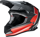 Z1R Youth F.I. Motorcycle Helmet - Fractal - MIPS - Matte Black/Red - Small 0111-1517