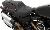 DRAG SPECIALTIES EZ-Solo Seat - Scorpion Stitch - Vinyl - FXFB '18-'22 ACT EZ-ON STYLE 0802-1128