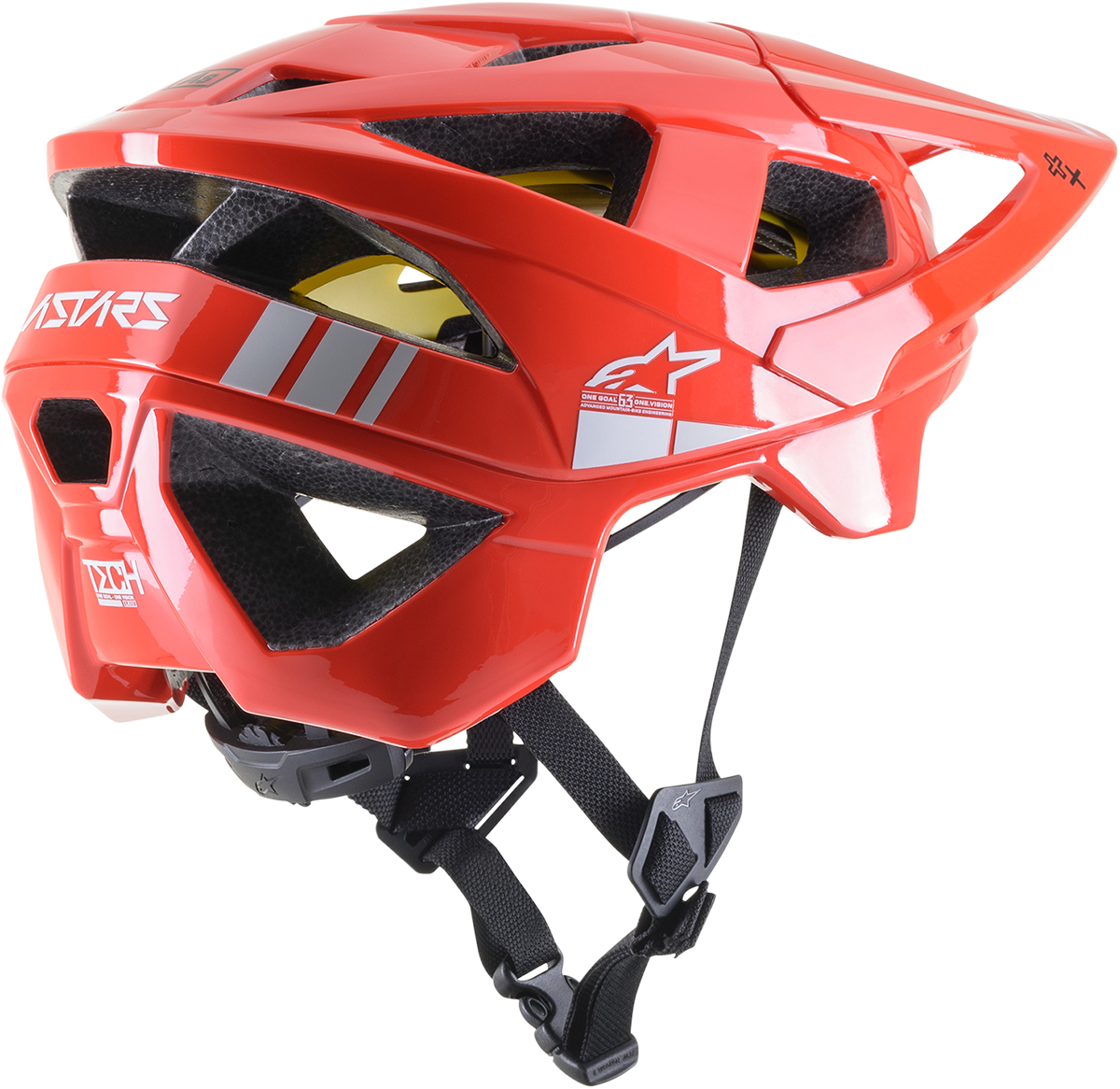 ALPINESTARS Vector Tech Bicycle Helmet - Bright Red/Light Gray Glossy - MIPS® - Large 8700721-3199-LG