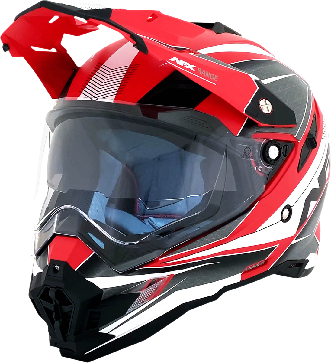 AFX FX-41 Motorcycle Helmet - Range - Matte Red - Medium 0140-0067