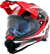 AFX FX-41 Motorcycle Helmet - Range - Matte Red - Medium 0140-0067