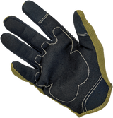 BILTWELL Moto Gloves - Olive/Black - Small 1501-0309-002