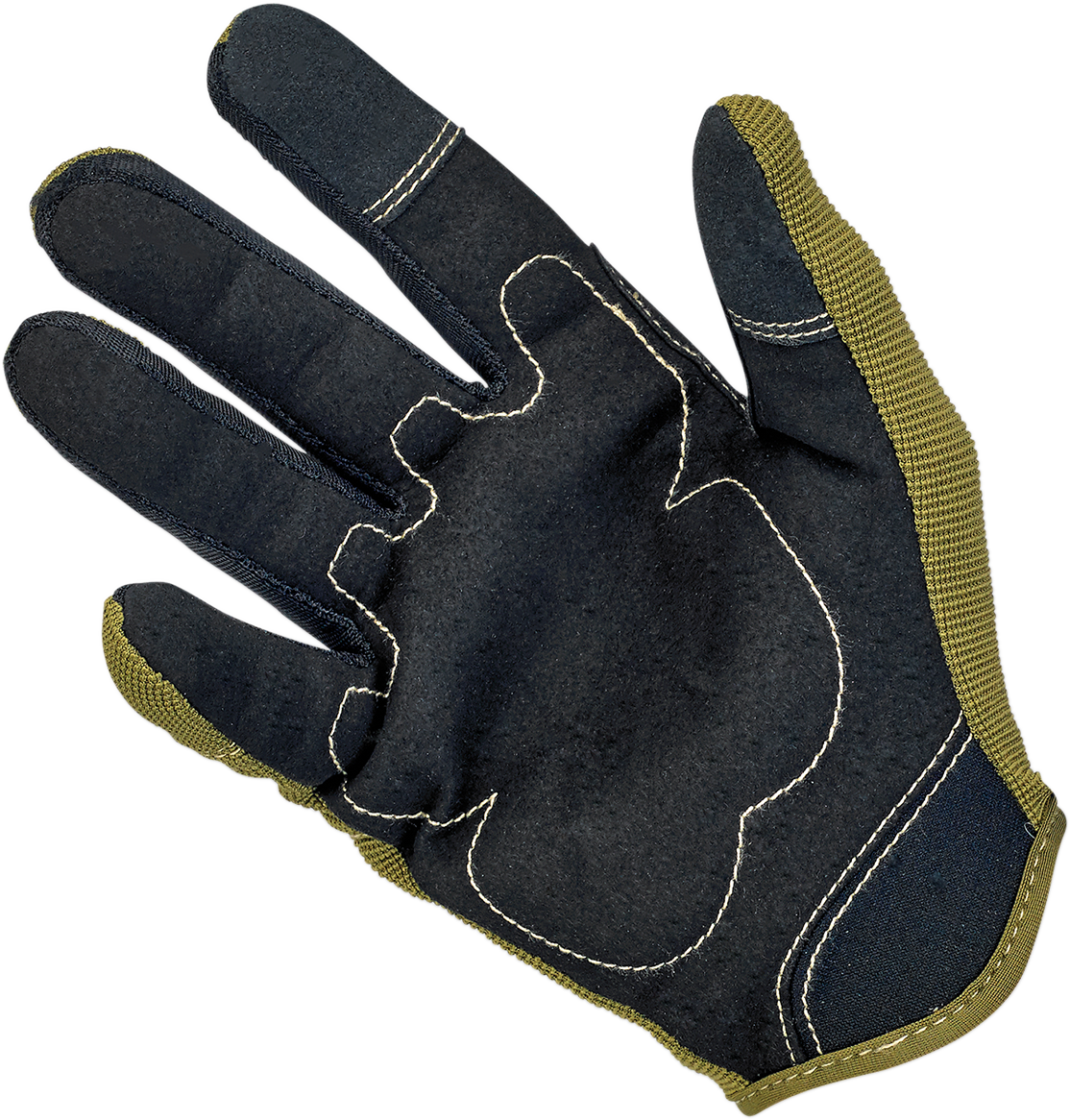 BILTWELL Moto Gloves - Olive/Black - Small 1501-0309-002