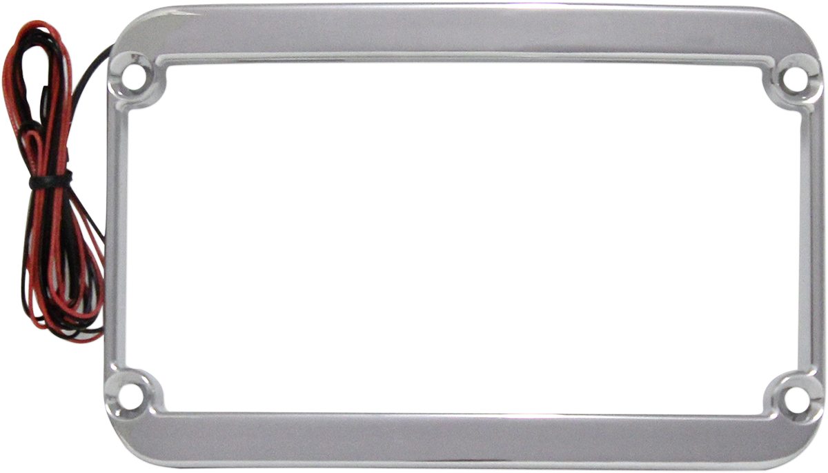 KLOCK WERKS Lighted License Plate Frame - Chrome KWS-01-0088-C