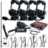 NAVATLAS Intercom/Radio and Headset Kit - 4-Seat - Black NI2ROHBK4