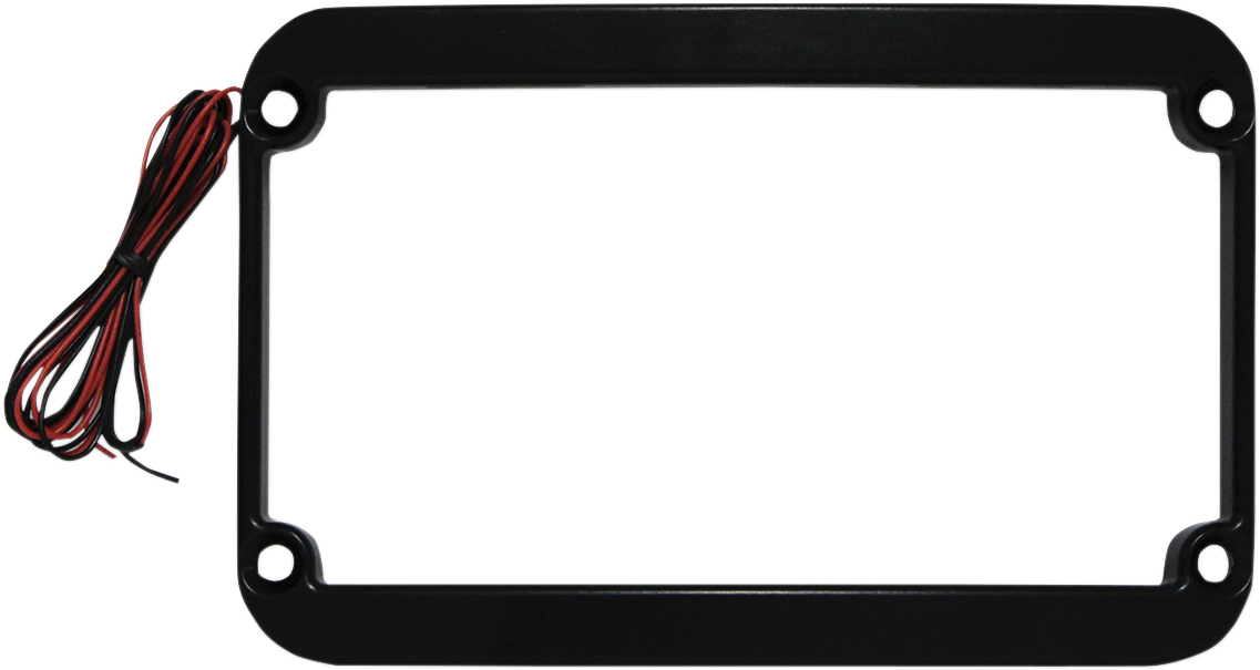 KLOCK WERKS Lighted License Plate Frame - Black KWS-01-0088-B