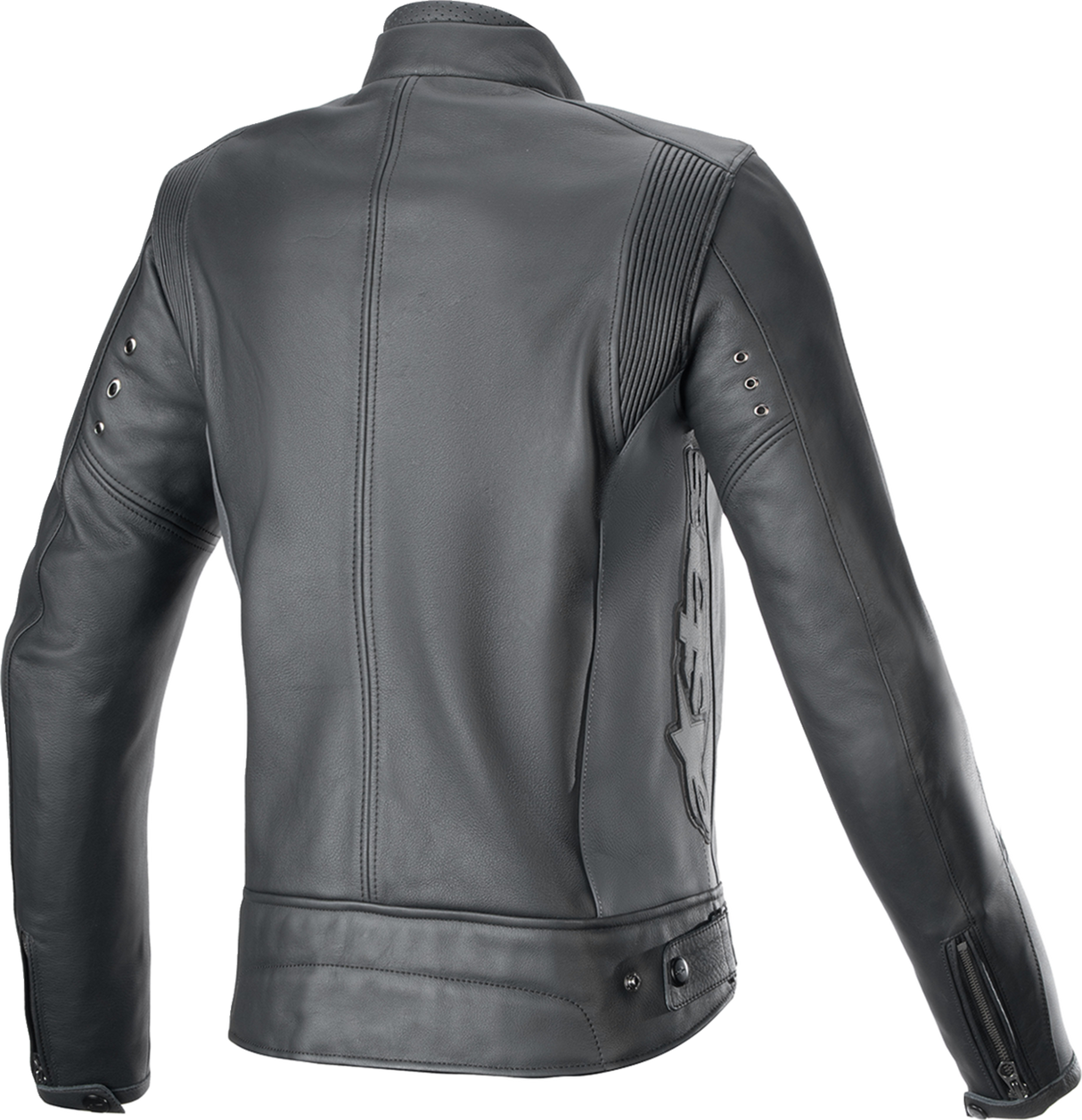 ALPINESTARS Women Stella Dyno Leather Jacket - Black Tar Gray/Dark Gray - Medium 3113924-1296-M